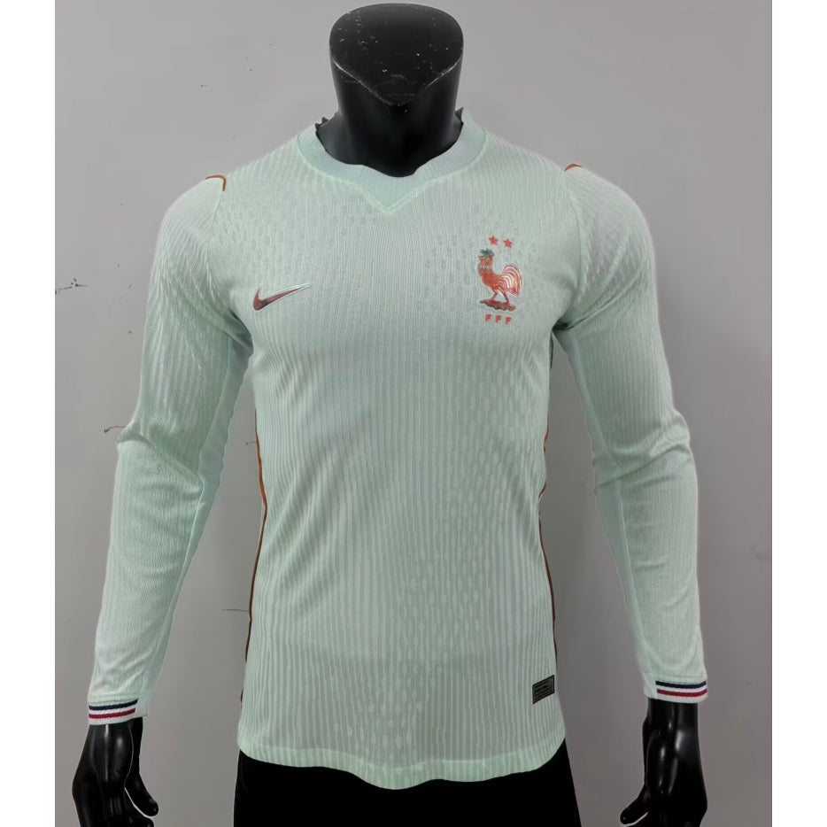 2026 France Away Player Version Long Sleeve Jersey