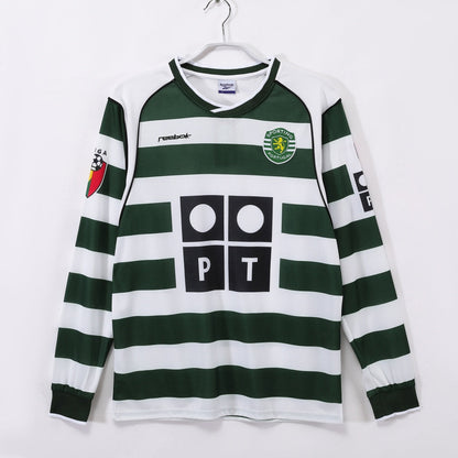 2001-2003 Retro Sporting CP Home Long Sleeve Jersey