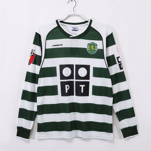 2001-2003 Retro Sporting CP Home Long Sleeve Jersey