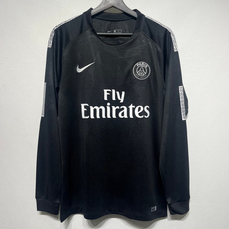 2017-2018 PSG Third Retro Long Sleeve Jersey