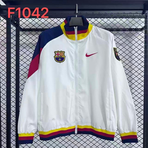 Barcelona White Reversible Windbreaker