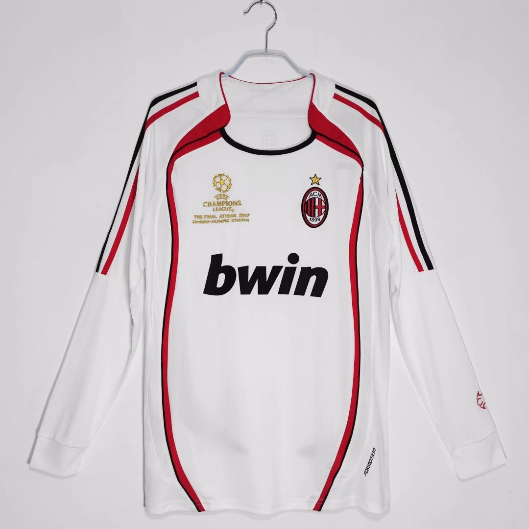 2006 2007 AC Milan Away Retro Long Sleeve Jersey