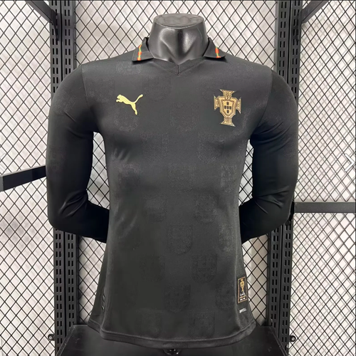25/26 Portugal Black Player Version Long Sleeve Jersey