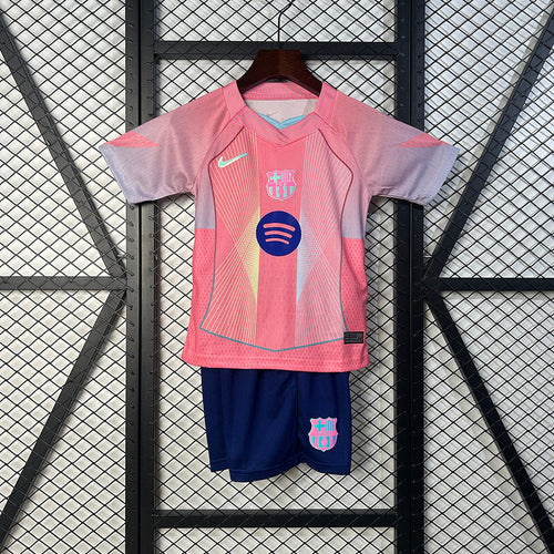 25/26 Barcelona Pink Kids Set