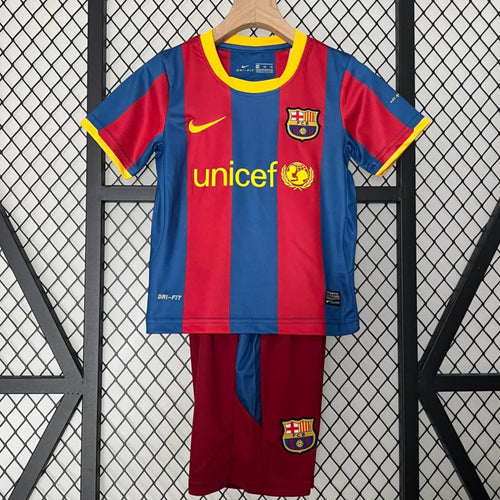 2010-2011 Barcelona Home Retro Kids Set