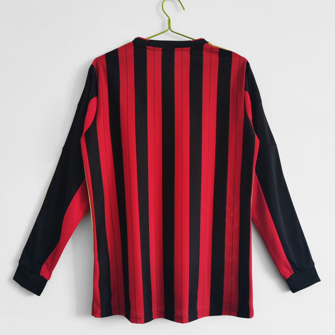 2013- 2014 AC Milan Home Retro Long Sleeve Jersey