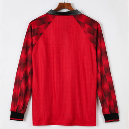 1996-1997 Manchester United Home Retro Long Sleeve Jersey