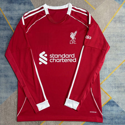 25/26 Liverpool Home Long Sleeve Jersey
