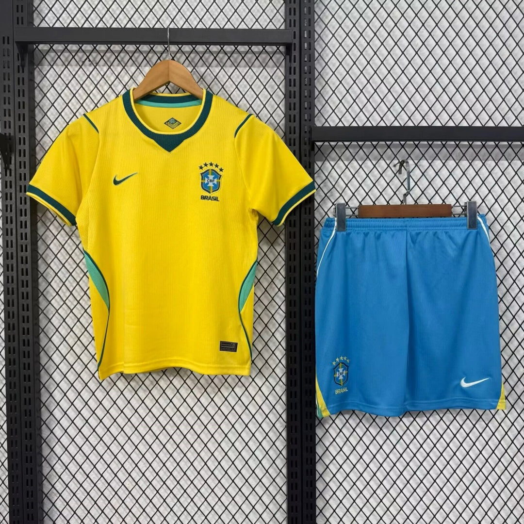 25/26 Brazil Home Kids Set