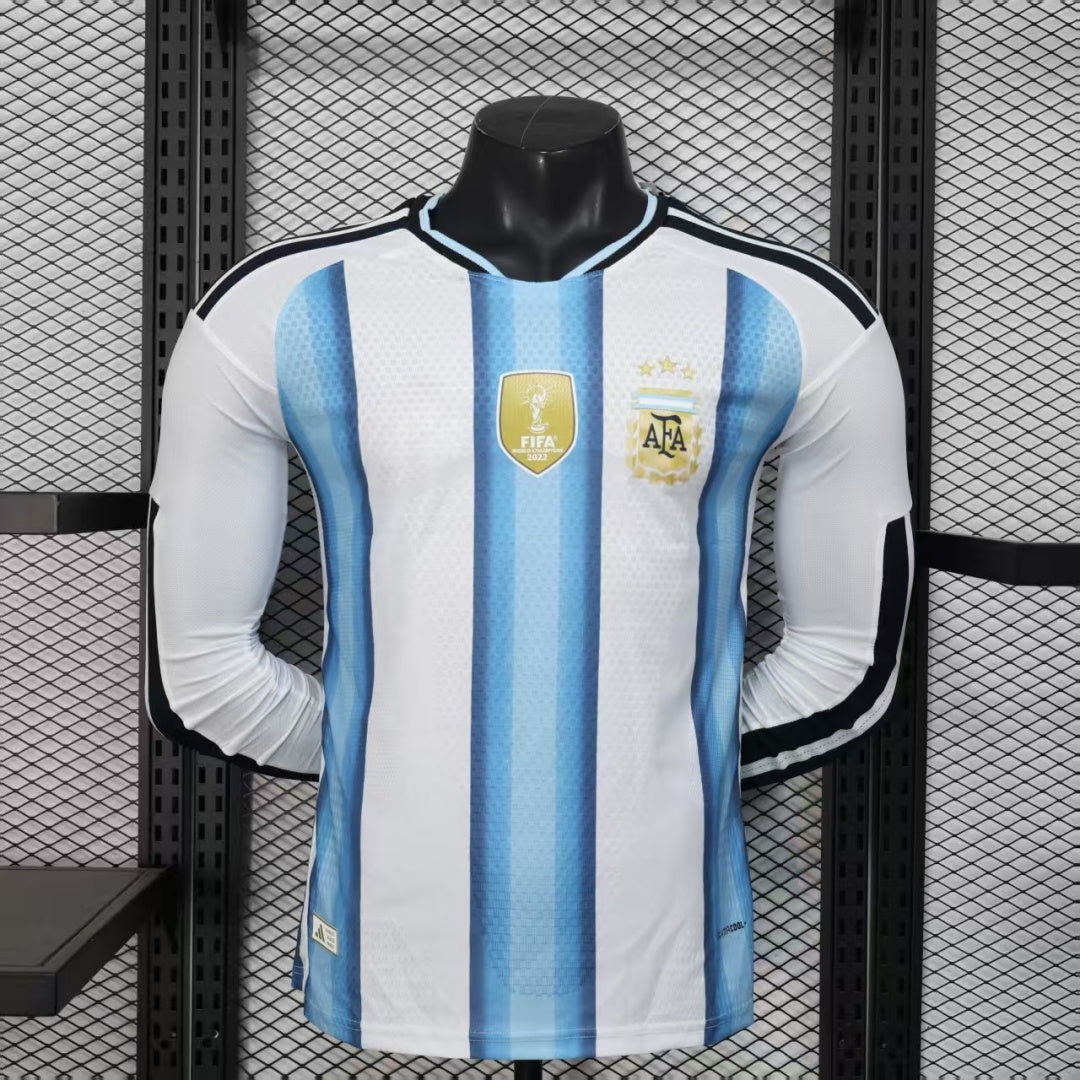 25/26 Argentine Home Player Version Long Sleeve Jersey