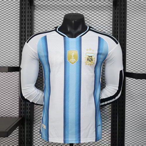 25/26 Argentine Home Player Version Long Sleeve Jersey