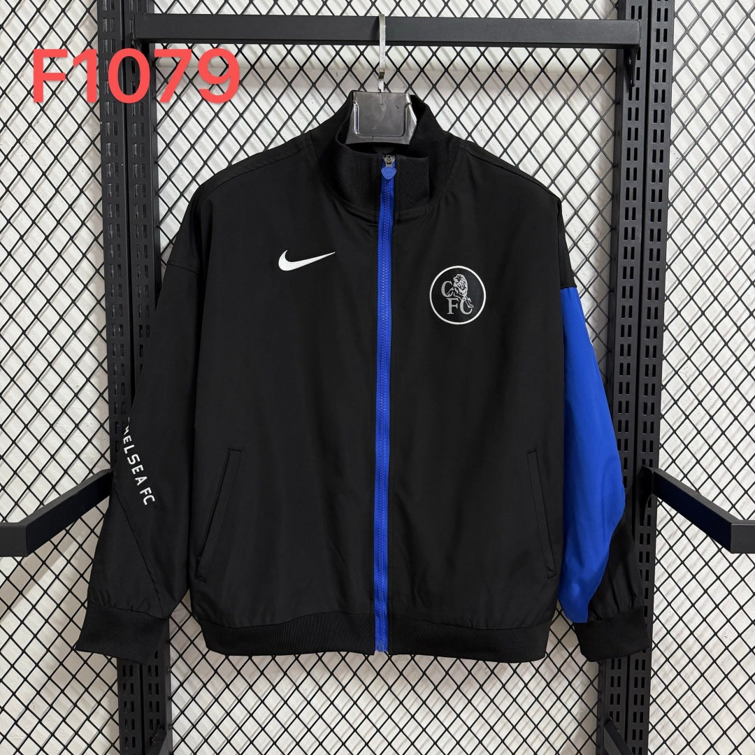 Chelsea Black Reversible Windbreaker
