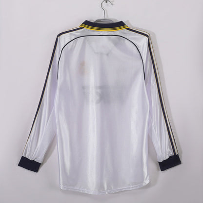 1998-2000 Retro Real Madrid Home Long Sleeve Jersey