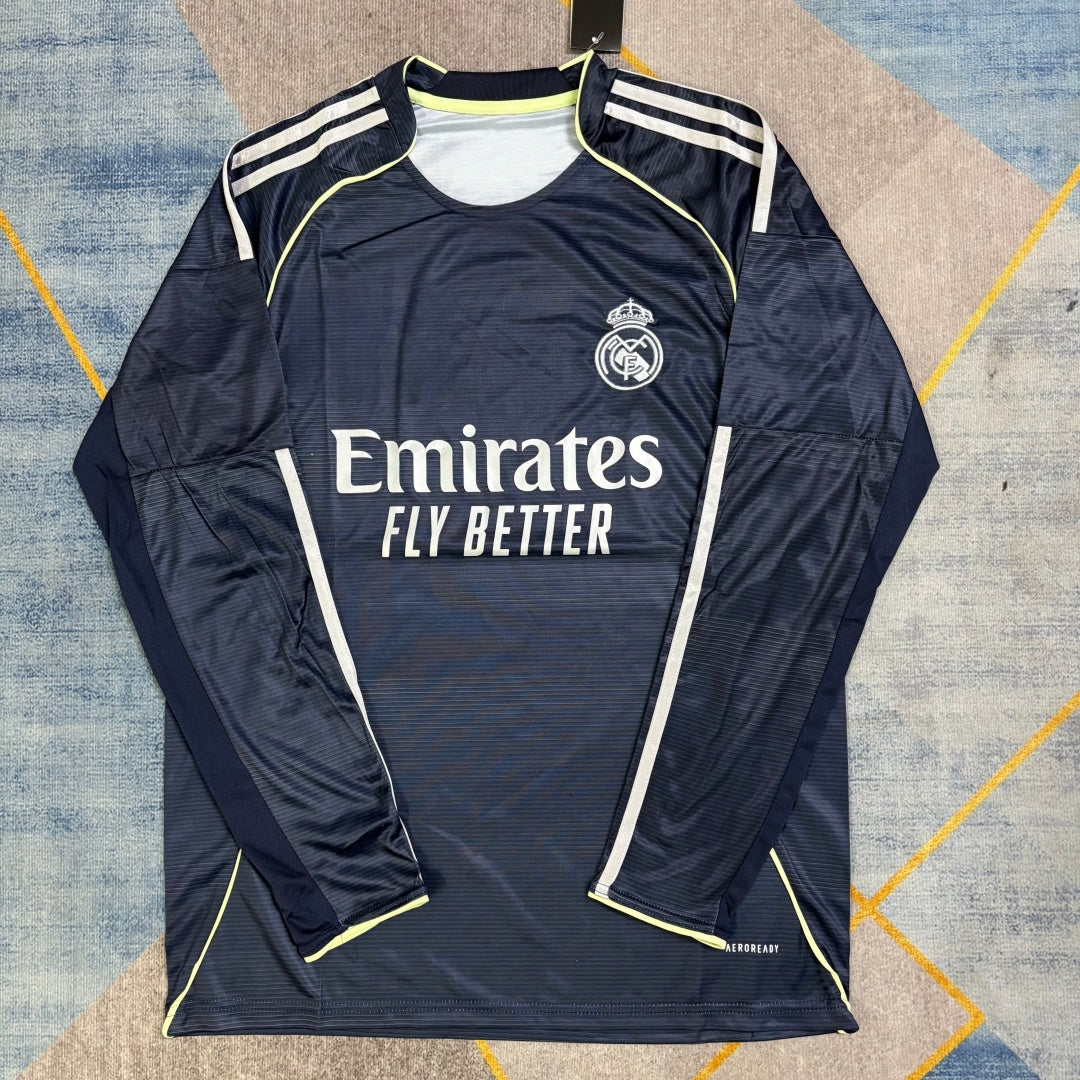 25/26 Real Madrid Away Long Sleeve Jersey