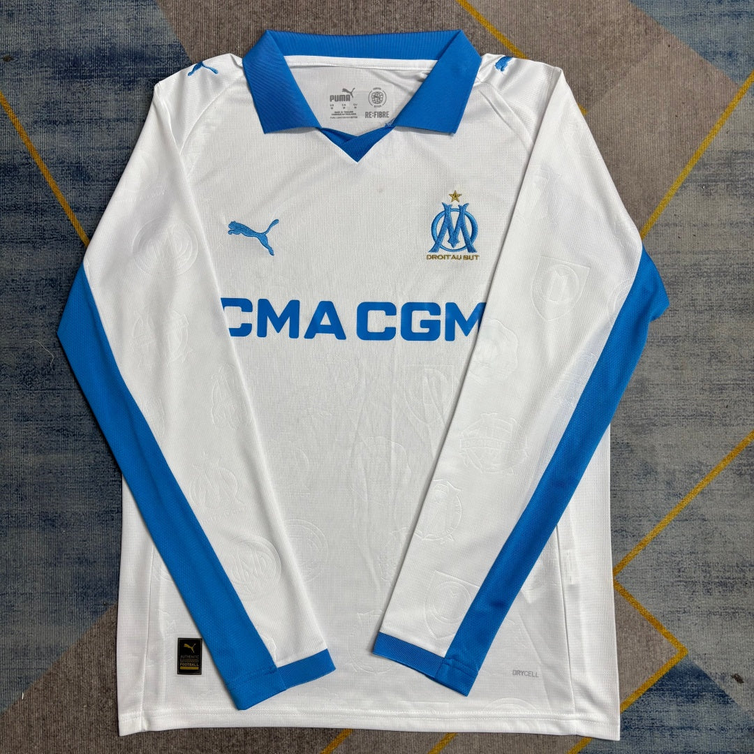 25/26 Marseille Home Long Sleeve Jersey