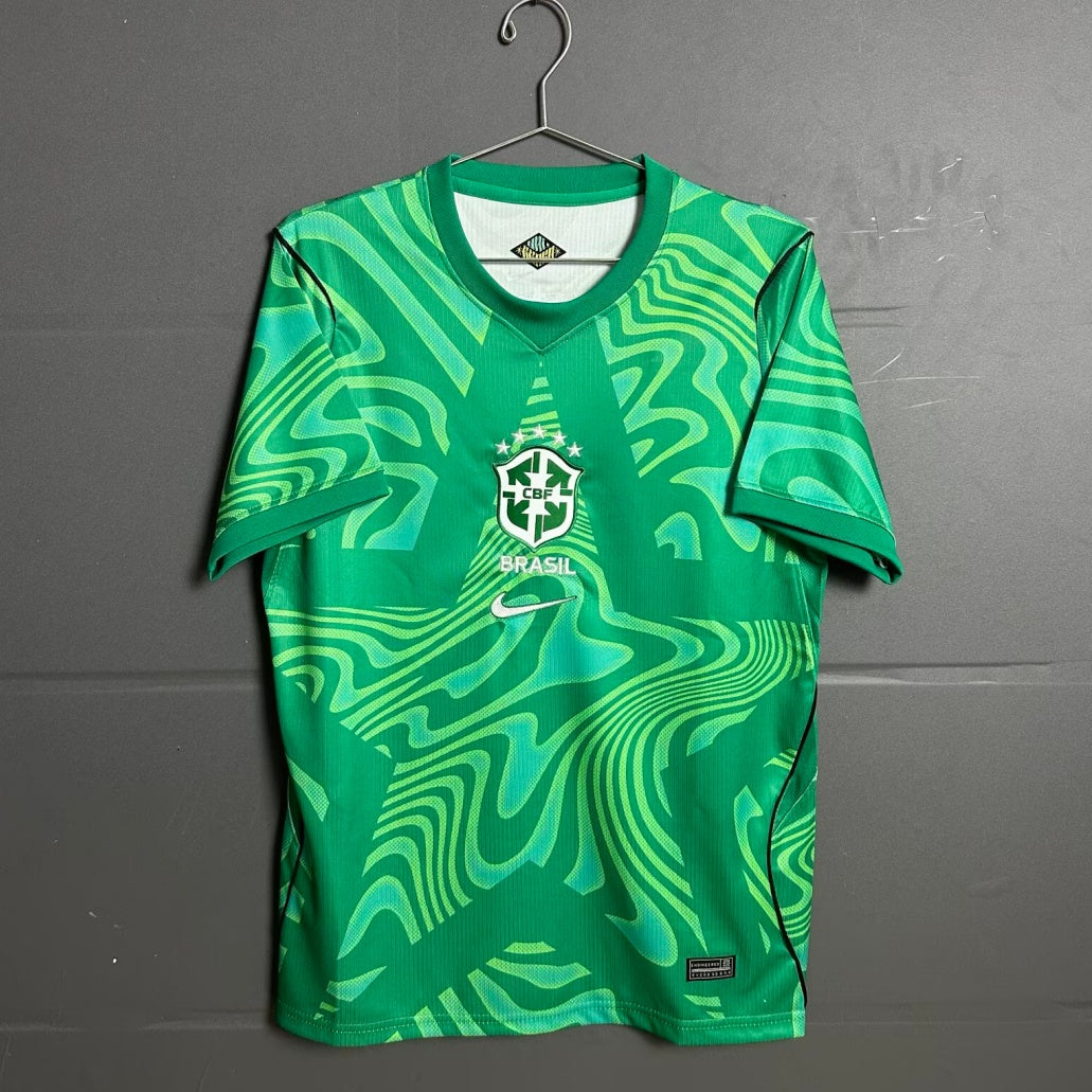 2026 Brazil Goalkeeper Green Jersey