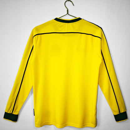 1998 Brazil Home Retro Long Sleeve Jersey