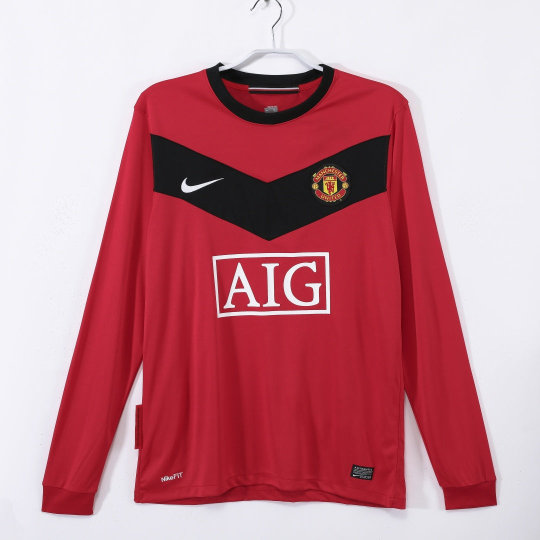 2010 Manchester United Home Retro Long Sleeve Jersey