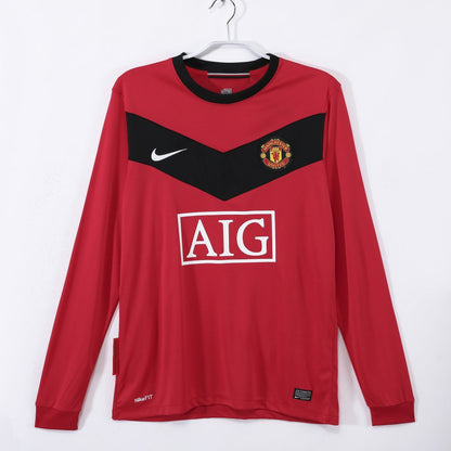 2010 Manchester United Home Retro Long Sleeve Jersey