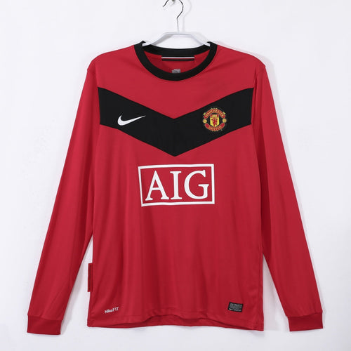 2010 Manchester United Home Retro Long Sleeve Jersey
