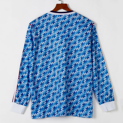 1990-1992 Manchester United Away Retro Long Sleeve Jersey