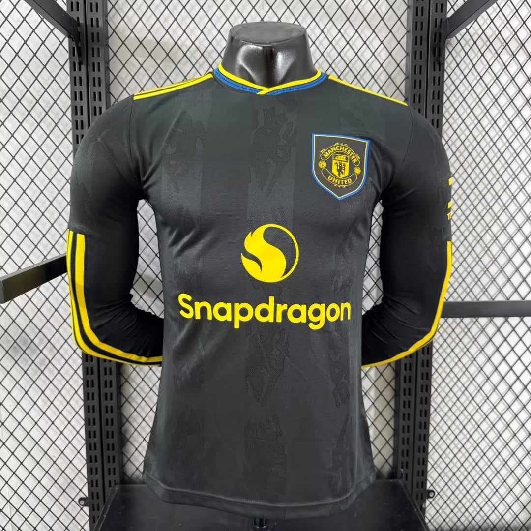 25/26 Manchester United Third Player Version Long Sleeve Jersey