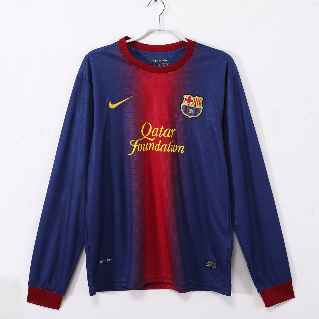 2012-2013 Barcelona Home Retro Long Sleeve Jersey