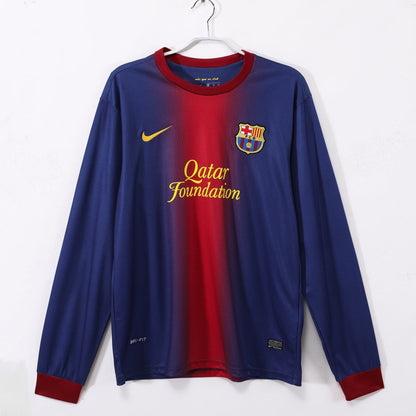 2012-2013 Barcelona Home Retro Long Sleeve Jersey