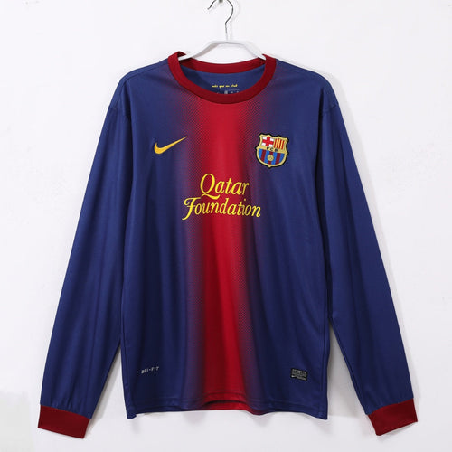 2012-2013 Barcelona Home Retro Long Sleeve Jersey